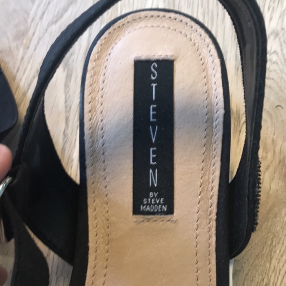 STEVEN by Steve Madden Sandal in Black Size 8.5 - Picture 13 of 13